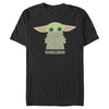 Men's Star Wars: The Mandalorian The Child Cartoon Shy  Adult T-Shirt