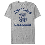 Men's Zootopia Police Department Badge  Adult T-Shirt