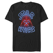 Men's Star Wars Vader Neon Sign  Adult T-Shirt