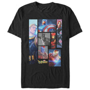 Men's Marvel Strike Force Character Shapes  Adult T-Shirt