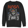 Men's NASA Astronaut Moon Reflection Vintage Retro  Adult Sweatshirt