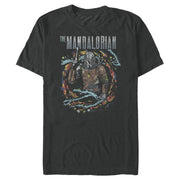 Men's Star Wars: The Mandalorian Cosmic Mando  Adult T-Shirt