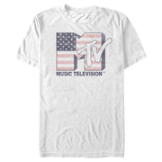 Men's MTV Stars 'n' Stripes Logo  Adult T-Shirt