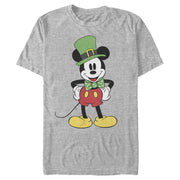 Men's Mickey & Friends St. Patrick's Day Retro Portrait  Adult T-Shirt