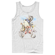 Men's Kingdom Hearts Final Mix Box Art  Adult Tank Top