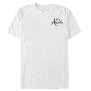 Men's Aladdin Title Logo Badge  Adult T-Shirt