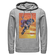 Men's Superman Wonder Woman Kiss  Adult Pull Over Hoodie