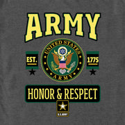 Men's US Army Honor & Respect Logo  Adult T-Shirt