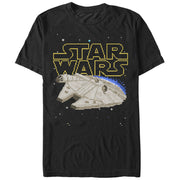 Men's Star Wars Pixel Millennium Falcon  Adult T-Shirt