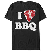 Men's Lost Gods I Love BBQ Steak  Adult T-Shirt