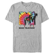 Men's MTV Melted Tie-Dye Logo  Adult T-Shirt