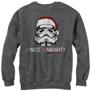 Men's Star Wars Christmas Stormtrooper Naughty List  Adult Sweatshirt