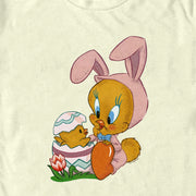 Men's Looney Tunes Easter Bunny Tweety  Adult T-Shirt