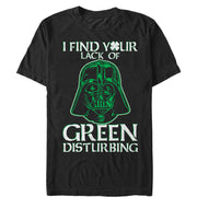 Men's Star Wars St. Patrick's Day Vader Lack of Clover  Adult T-Shirt