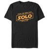 Men's Solo: A Star Wars Story From New Film Logo  Adult T-Shirt