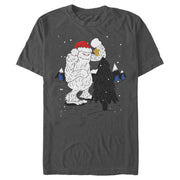 Men's Lost Gods Decorating wth Yeti  Adult T-Shirt