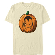 Men's Marvel Halloween Iron Man Pumpkin  Adult T-Shirt