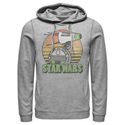 Men's Star Wars: The Rise of Skywalker Retro D-0 Sunset  Adult Pull Over Hoodie