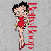 Men's Betty Boop Red Portrait  Adult T-Shirt