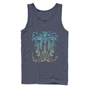 Men's Aztlan Virgin Mary Cross  Adult Tank Top