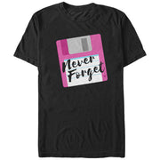 Men's CHIN UP Never Forget Floppy Disk  Adult T-Shirt