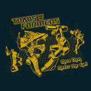 Men's Transformers Autobots on Gridlines  Adult T-Shirt