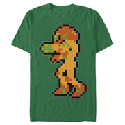 Men's Nintendo Metroid Pixelated Samus  Adult T-Shirt