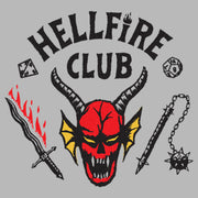 Men's Stranger Things Welcome to the Hellfire Club  Adult Long Sleeve Shirt