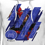 Men's Marvel Spider-Man: No Way Home Suit Blueprint Panels  Adult Pull Over Hoodie