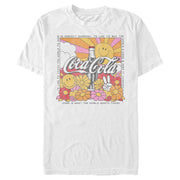 Men's Coca Cola Unity Square Lyrics Logo  Adult T-Shirt