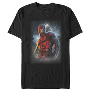 Men's Marvel Daredevil Superhero City Rain  Adult T-Shirt