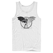 Men's Batman Caped Crusader Schematics  Adult Tank Top