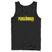 Men's Peacemaker Yellow Classic Logo  Adult Tank Top