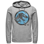 Men's Jurassic World Cracked T. Rex Logo  Adult Pull Over Hoodie