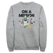 Men's Lightyear On a Mission Group  Adult Sweatshirt