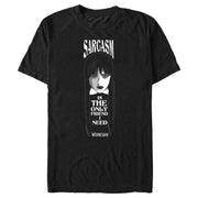 Men's Wednesday Sarcasm is the Only Friend I Need  Adult T-Shirt