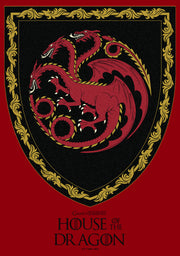 Men's Game of Thrones: House of the Dragon Targaryen Crest  Adult T-Shirt