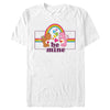 Men's Care Bears Valentine's Day Tenderheart Bear and Love-a-Lot Bear Be Mine Rainbow  Adult T-Shirt