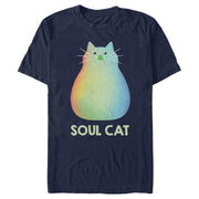 Men's Soul Rainbow Cat  Adult T-Shirt