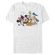 Men's Mickey & Friends Club House Group Shot  Adult T-Shirt