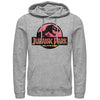 Men's Jurassic Park Logo Sunset  Adult Pull Over Hoodie