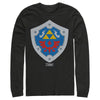 Men's Nintendo Legend of Zelda Link's Awakening Hylian Shield  Adult Long Sleeve Shirt