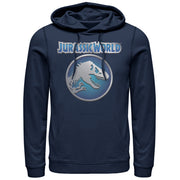 Men's Jurassic World Circle Logo  Adult Pull Over Hoodie