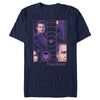 Men's Marvel Hawkeye Purple Panels  Adult T-Shirt