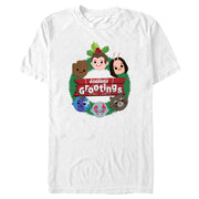 Men's Guardians of the Galaxy Holiday Special Season's Grootings Cute Characters  Adult T-Shirt