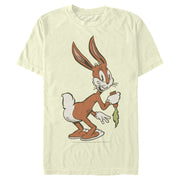 Men's Looney Tunes Retro Bugs Eating a Carrot  Adult T-Shirt