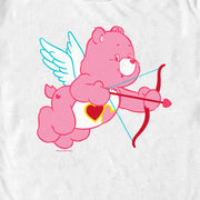 Men's Care Bears Valentine's Day Love-a-Lot Bear Cupid  Adult T-Shirt