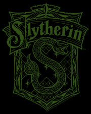 Men's Harry Potter Slytherin Line Art Crest  Adult Pull Over Hoodie