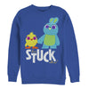 Men's Toy Story Ducky & Bunny Stuck With Us  Adult Sweatshirt