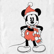 Men's Mickey & Friends Santa Claus Mousey  Adult T-Shirt